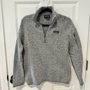 Wayfair Branded Grey Quarter Zip Patagonia Pullover - Size‎ Medium